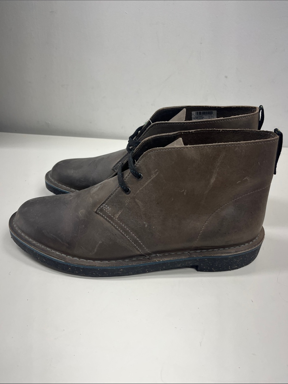 Brand New Clarks Men's Bush-Acre 3 Chukka Boot in Brown Leather Size 11W